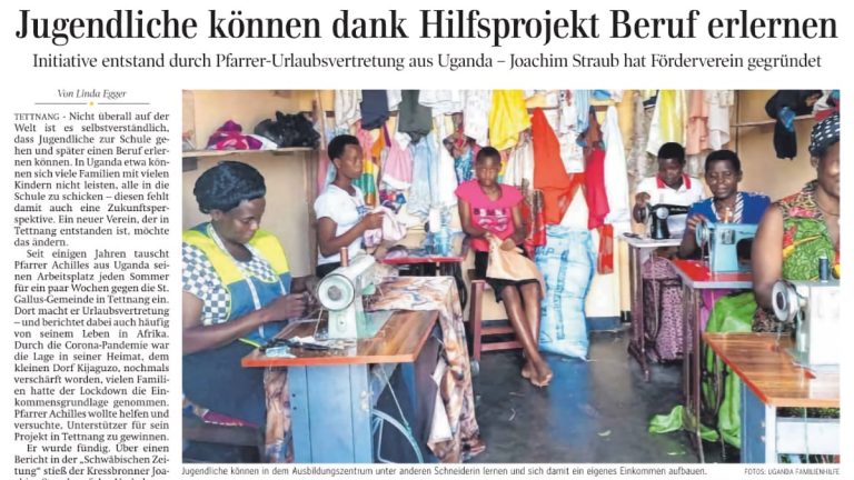Bericht in der schwäbischen Zeitung vom 15.02.2024 - Teaser